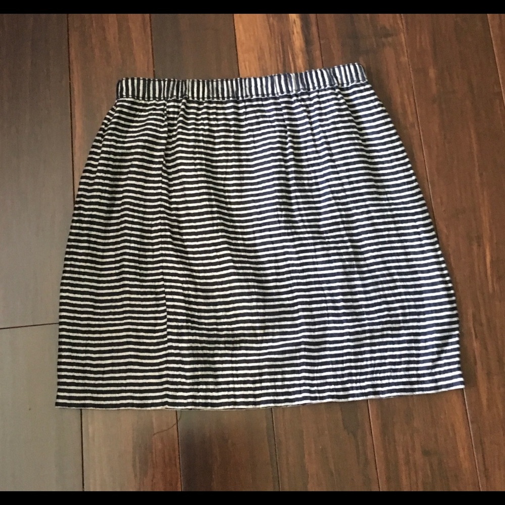 Loft stripe mini skirt